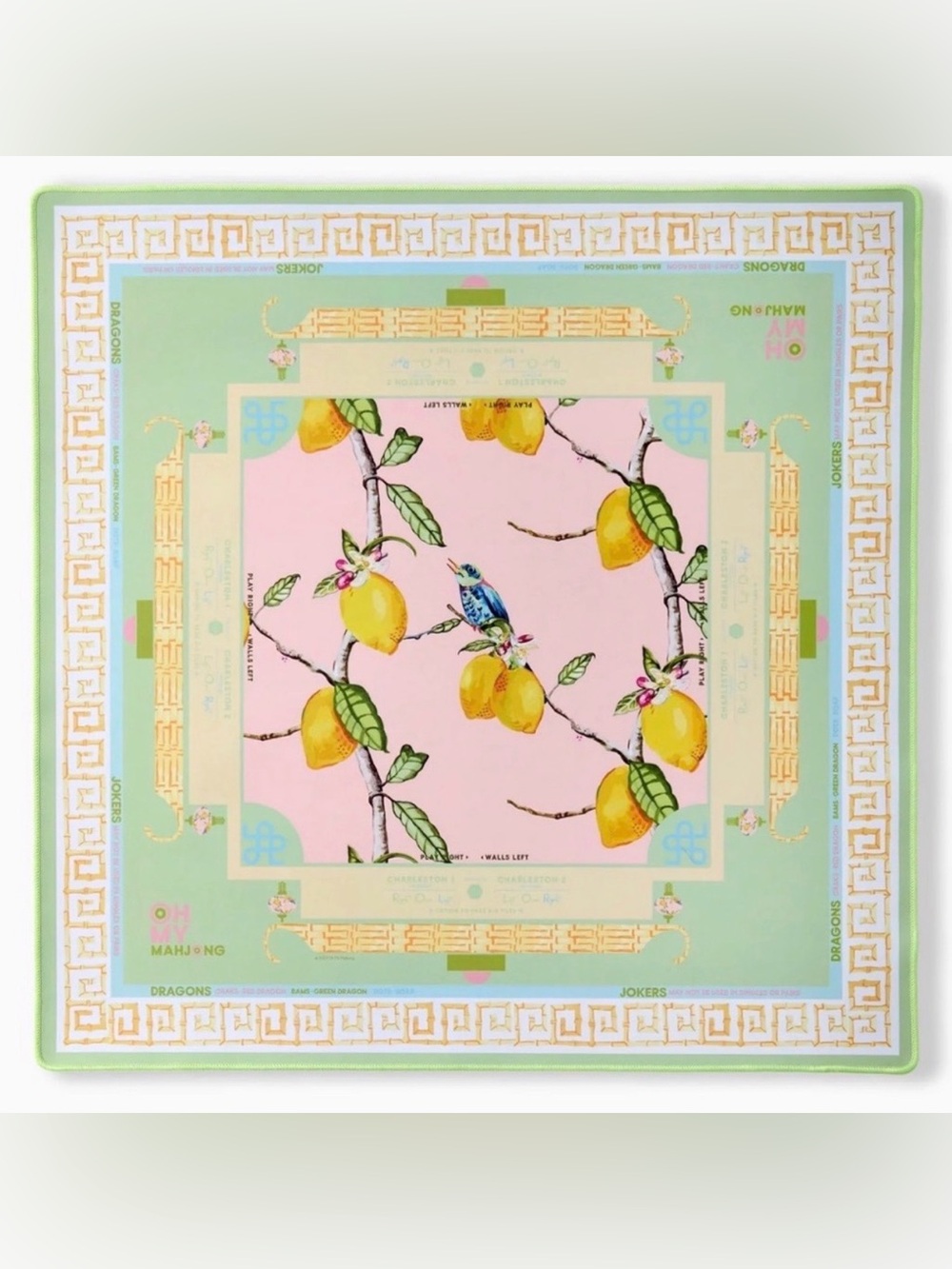 Oh My Mahjong Citrus Songbird Mat - never opened